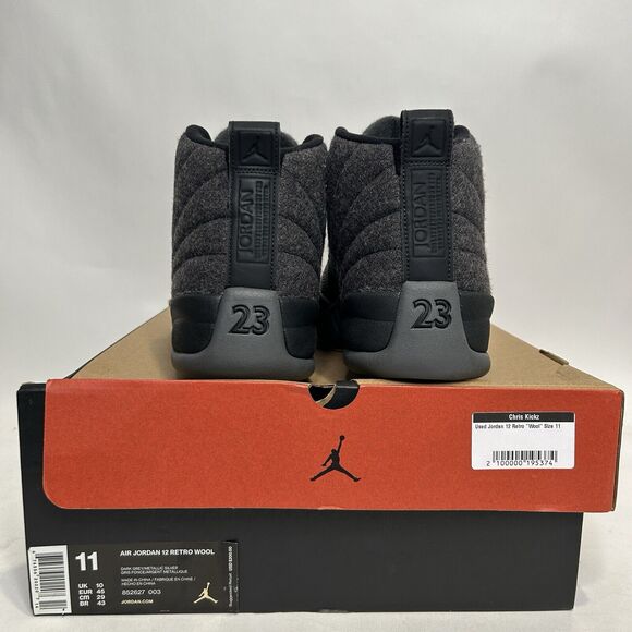 Nike Shoes Air Jordan 12 Retro “Wool/Dark Grey" 2024 - Picture 5 of 9